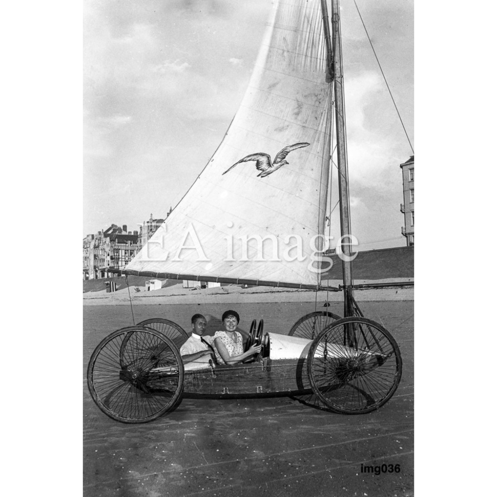 Beach sailor - photo on acrylic