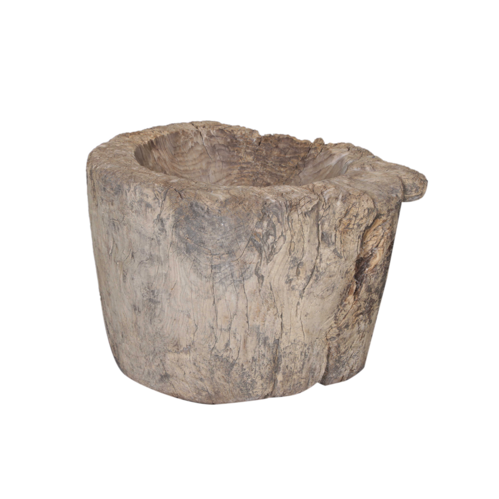 Wooden pot