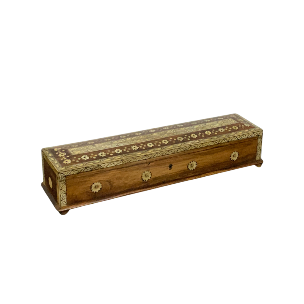 Box with bone inlay