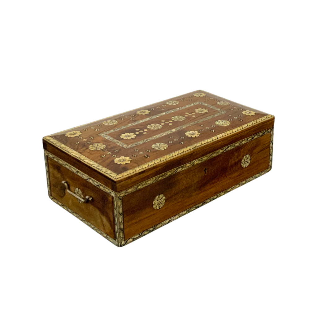 Box with bone inlay