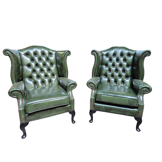 Two leather armchairs