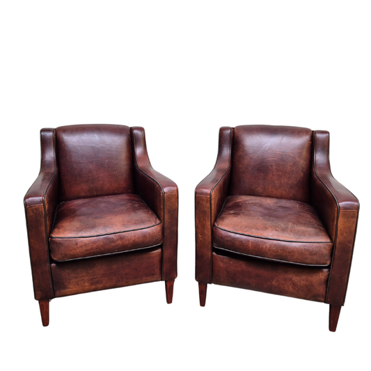 Leather armchairs