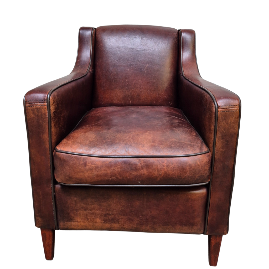 Leather armchairs