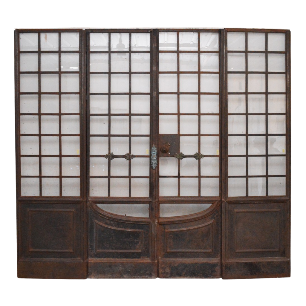 Double iron doors