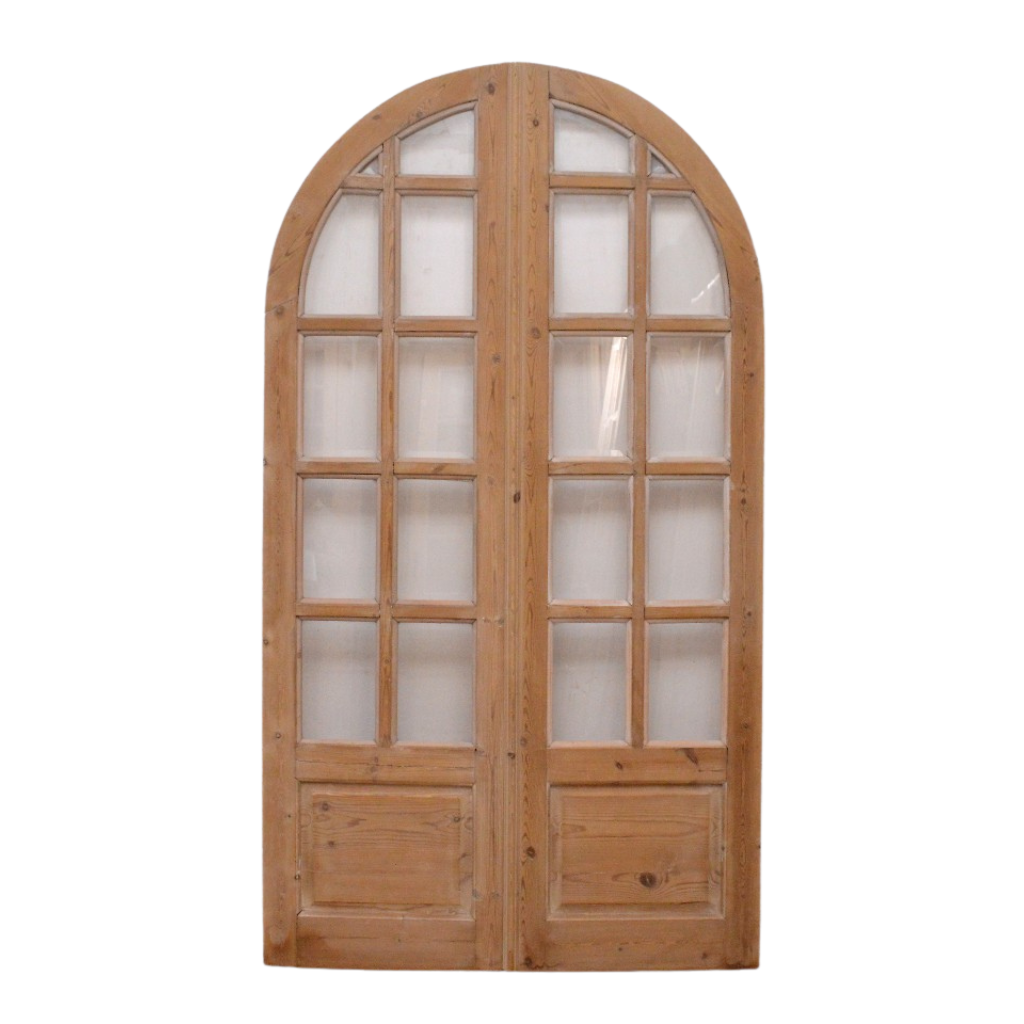 Pair glass doors