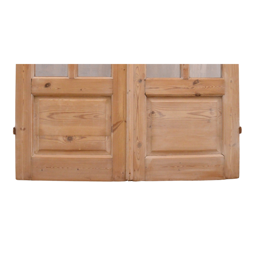 Pair glass doors