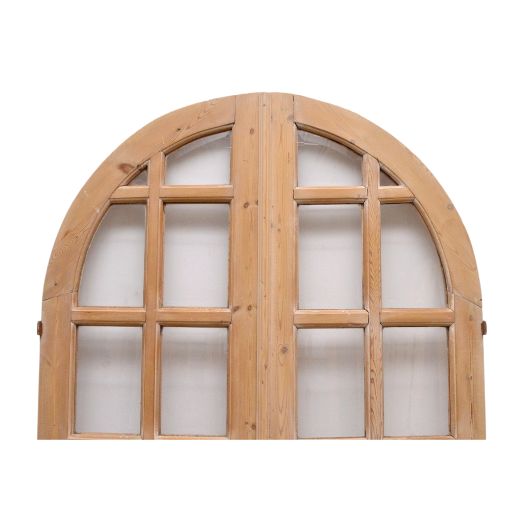 Pair glass doors