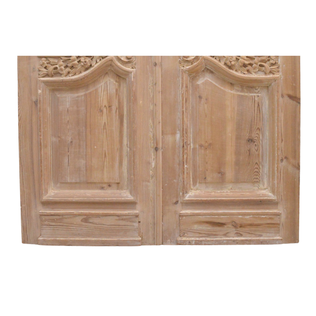 Pair glass doors