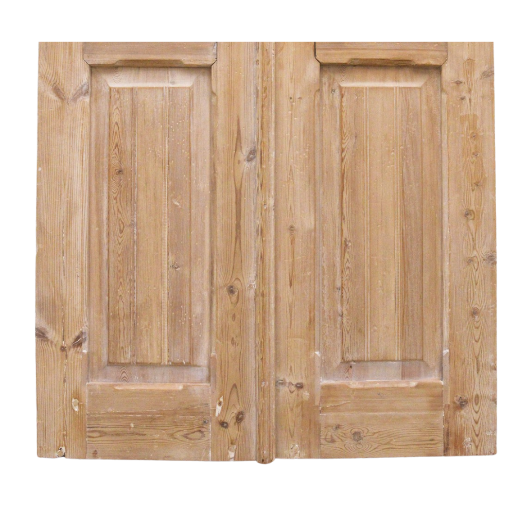 Pair glass doors