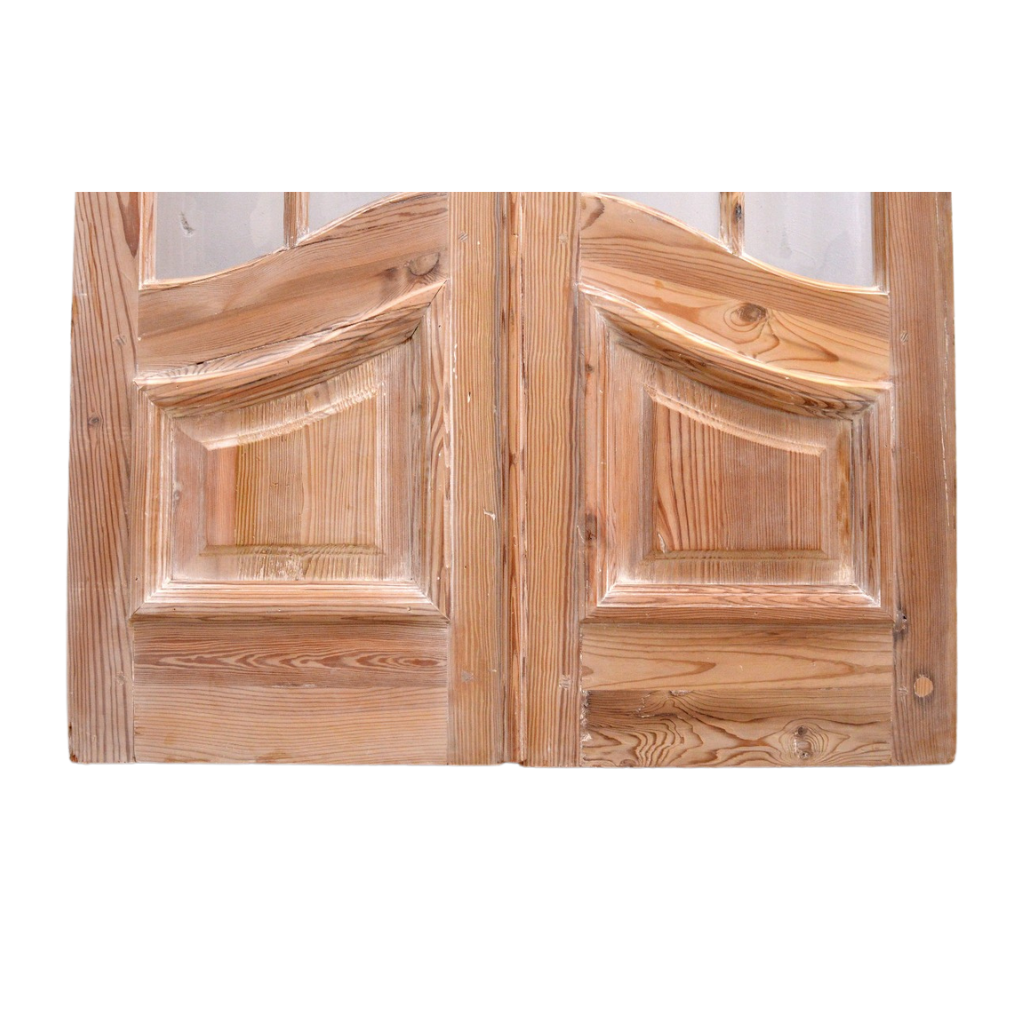 Pair glass doors