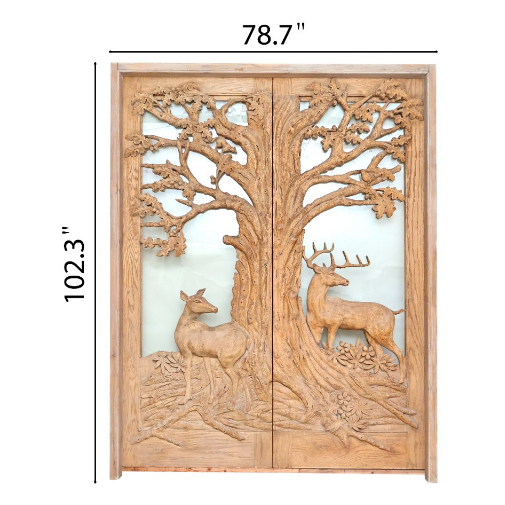Carved doors