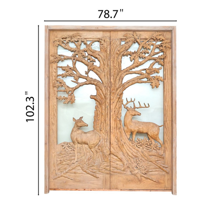 Carved doors