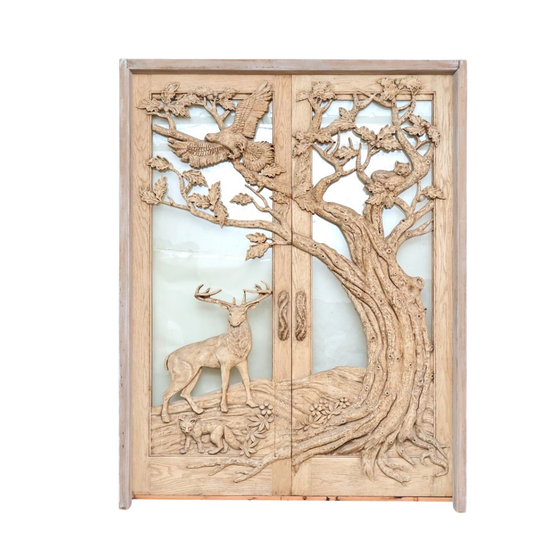 Carved door