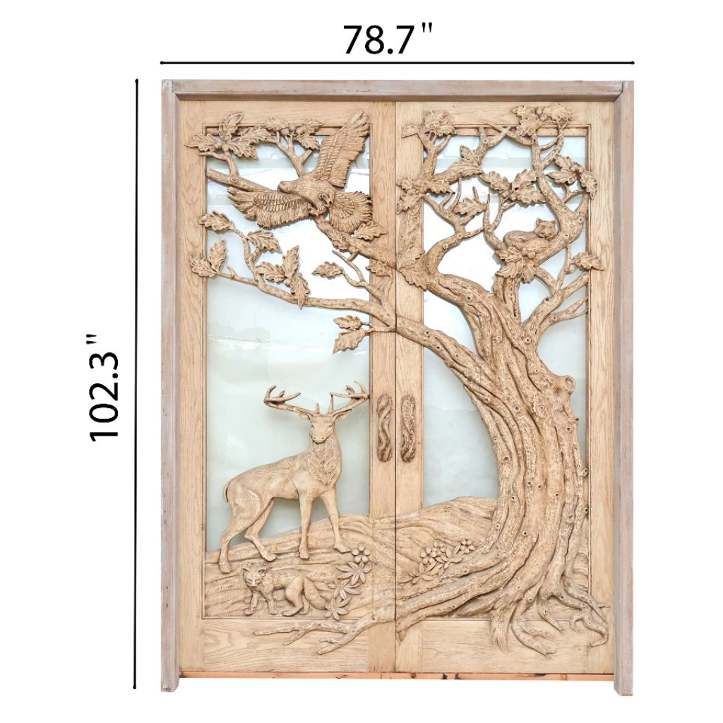 Carved door