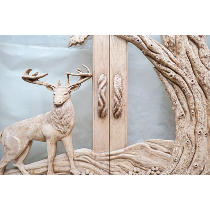 Carved door