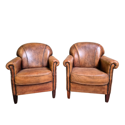 Leather armchairs