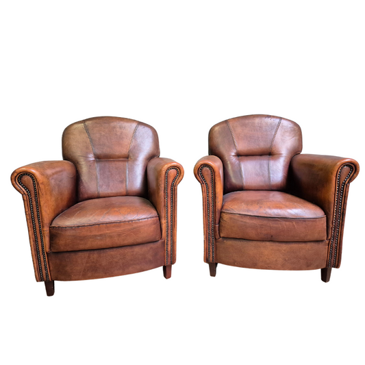 Leather armchairs