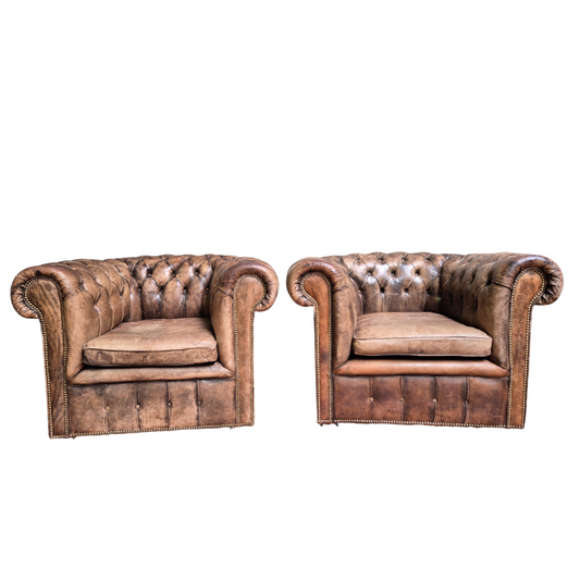 Leather armchairs