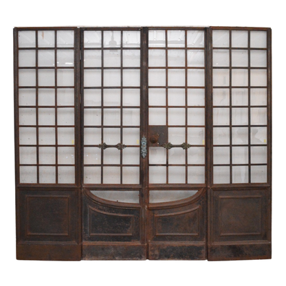 Double iron doors