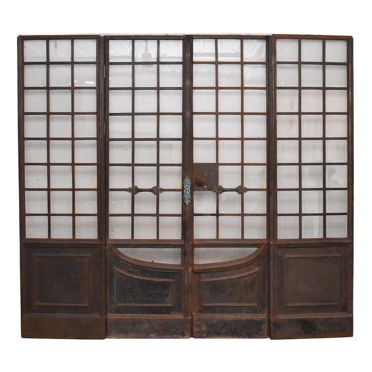Double iron doors